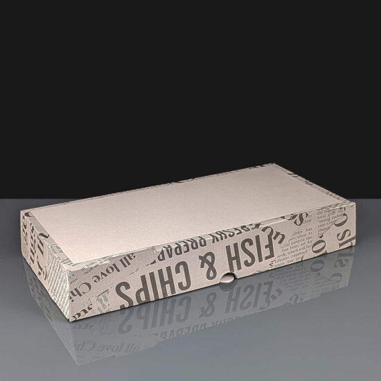 Corrugated Large Printed Fish and Chips Boxes Corrugated Large Printed Fish and Chips Boxes