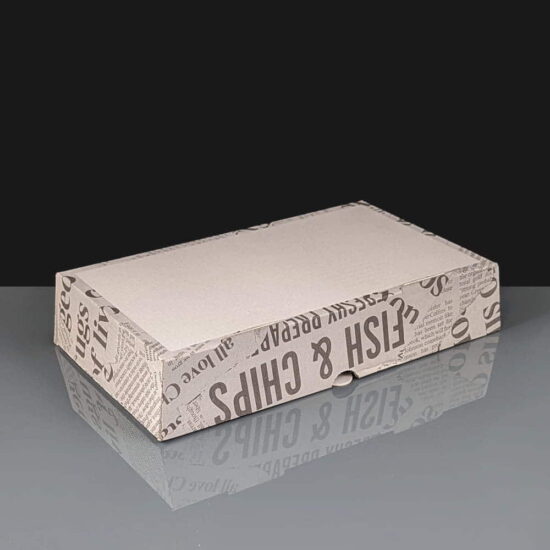 Corrugated Small Printed Fish and Chips Boxes Corrugated Small Printed Fish and Chips Boxes