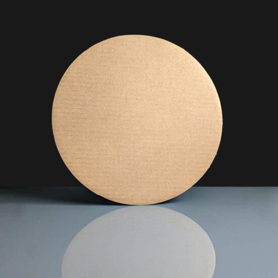 Corrugated Card 9" Pizza Disc - Back Corrugated Card 9" Pizza Disc - Back