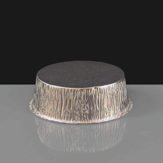 Round Foil Pie Tray 111mm - Rolled Edge Round Foil Pie Tray 111mm - Rolled Edge