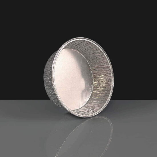 Round Foil Pie Tray 100mm - Rolled Edge Round Foil Pie Tray 100mm - Rolled Edge