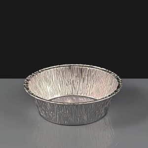 Round Deep Foil Pie Dish - Rolled Edge