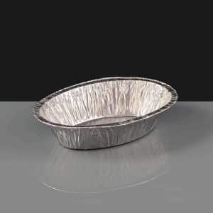 Oval Foil Pie Dish - Rolled Edge (220)