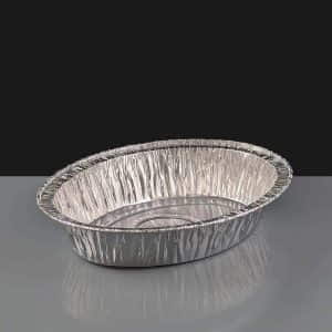 Large Oval Foil Pie Dish - Rolled Edge (110)