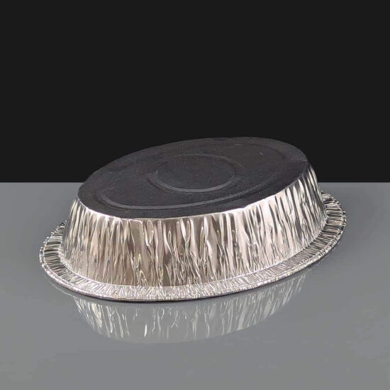 Large Oval Foil Pie Dish - Rolled Edge (110) Large Oval Foil Pie Dish - Rolled Edge (110)