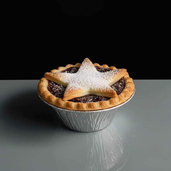 2 Cavity Plastic Hinged Cupcake Box or Pod Deep Filled Mince Pie