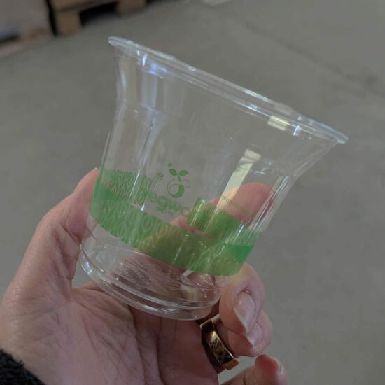 9oz PLA Cold Cups 9oz Vegware PLA Plastic Cold Cups