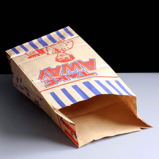 R4 Medium Take Away Paper Bag Inside R4 Medium Take Away Paper Bag Inside