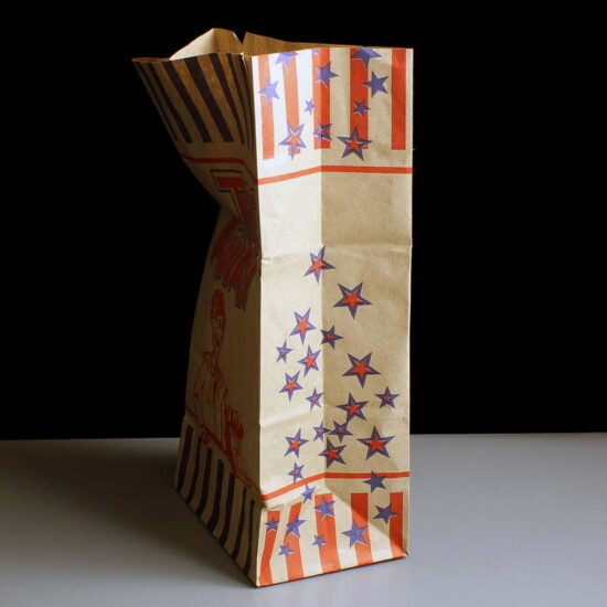 R4 Medium Take Away Paper Bag Side Stars R4 Medium Take Away Paper Bag Side Stars