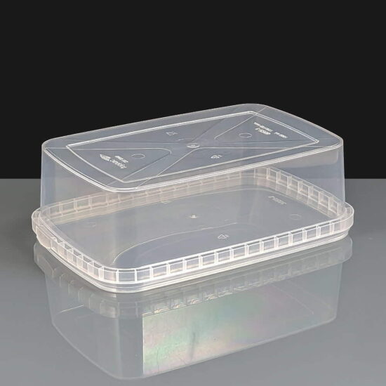 1000cc Rectangular Tamper Evident Container - Corner 1000cc Rectangular Tamper Evident Container - Corner