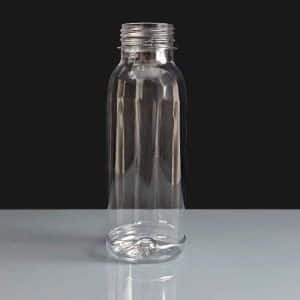 330ml Clear Plastic Juice Bottle with Clear T/E Cap