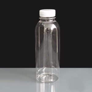 500ml Clear Plastic Juice Bottle with Clear T/E Cap