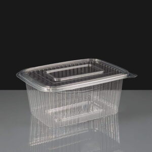Diamond 1000 Clear - Hinged Salad Container