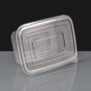 1500 Clear - Hinged Salad Container Open