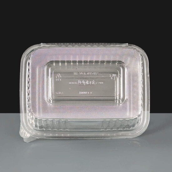 1500 Clear - Hinged Salad Container Base 1500 Clear - Hinged Salad Container Base