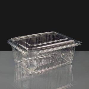 B340 -Crystal 2000 Clear - Hinged Salad Container