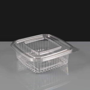 Diamond 250 Clear - Hinged Salad Container 