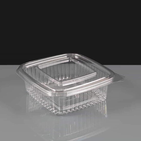 Diamond 250 Clear - Hinged Salad Container Diamond 250 Clear - Hinged Salad Container