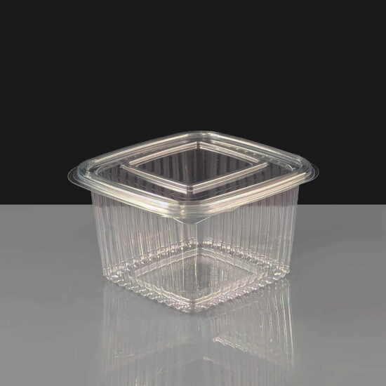 Diamond 375 Clear - Hinged Salad Container Diamond 375 Clear - Hinged Salad Container