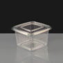 Diamond 375 Clear - Hinged Salad Container