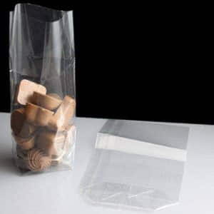 100mm x 190mm Plain Block Bottom Bags 