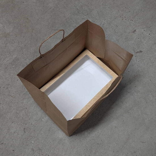 SOS1 Large Twisted Handle Bag - with traybake box SOS1 Large Twisted Handle Bag - with traybake box
