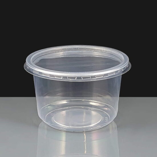 450ml Deli Pot Clear and Lid