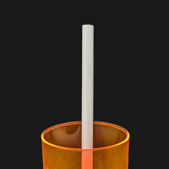 200mm White Paper Straw 8in White Paper Straw