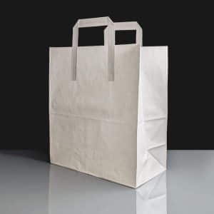 TA/KLW - White Large Handled Paper Bags