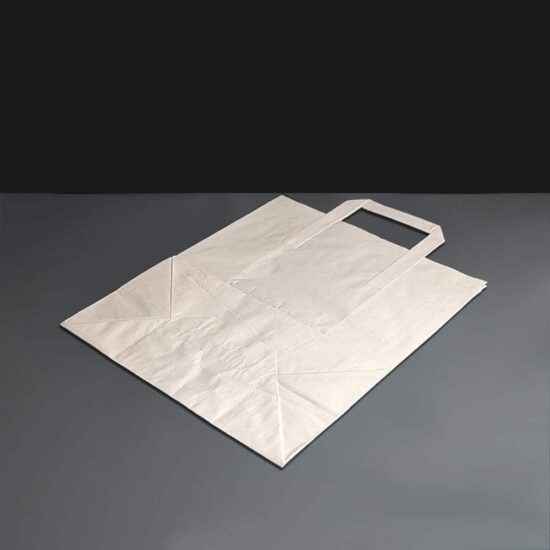 TA/KLW - White Large Handled Paper Bags TA/KLW - White Large Handled Paper Bags