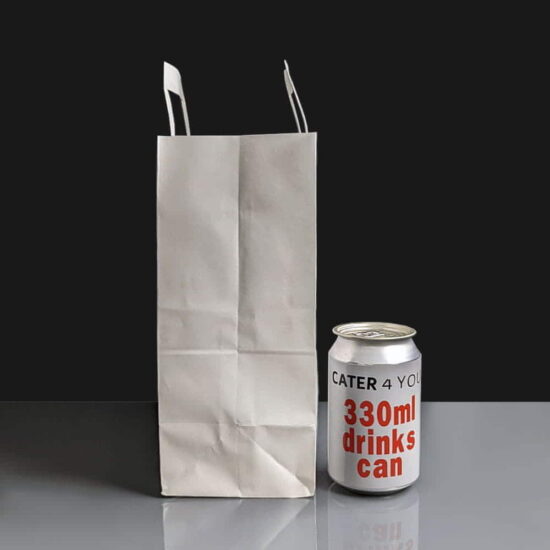 TA/KMW - White Medium Handled Paper Bags TA/KMW - White Medium Handled Paper Bags