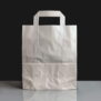 TA/KMW - White Medium Handled Paper Bags