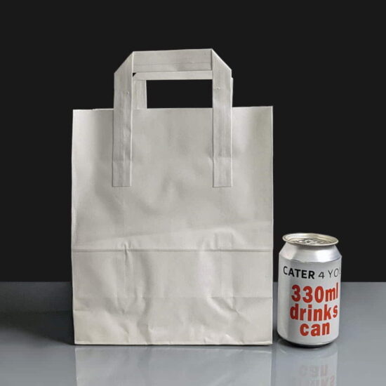TA/KMW - White Medium Handled Paper Bags TA/KMW - White Medium Handled Paper Bags