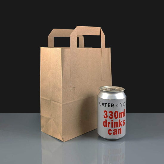 TA/KS - Small Handled Paper Bags - Brown TA/KS - Small Handled Paper Bags - Brown