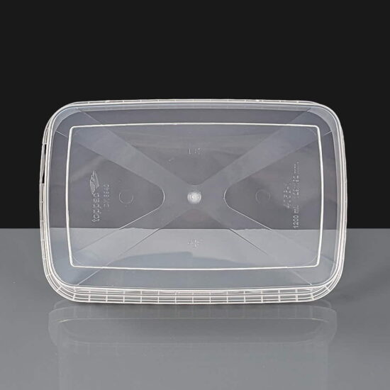 1200ml Rectangular Tamper Evident Container lid off 1200ml Rectangular Tamper Evident Container lid off