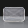 1200ml Rectangular Tamper Evident Container lid off