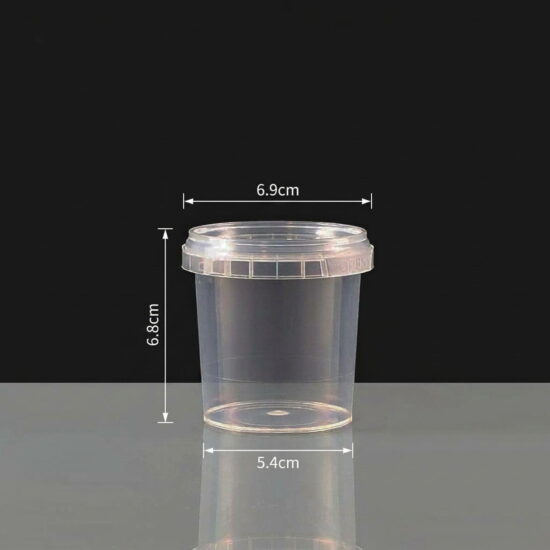 155ml Tamper Evident Container and Lid TE155/69 155ml Tamperproof Container and Lid