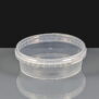 250ml Clear 122mm Diameter Tamperproof Container - Without Lid 
