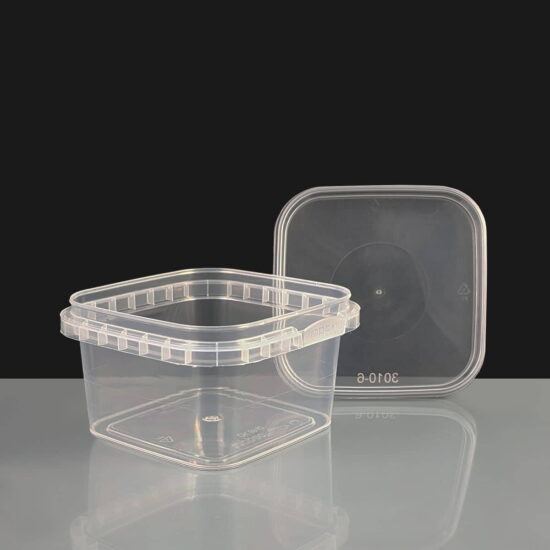 280ml Square Tamper Evident Container and Lid 280ml Square Tamper Evident Container and Lid