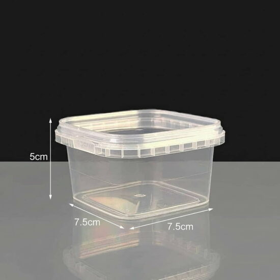 280ml Square Tamper Evident Container and Lid 280ml Square Tamper Evident Container and Lid