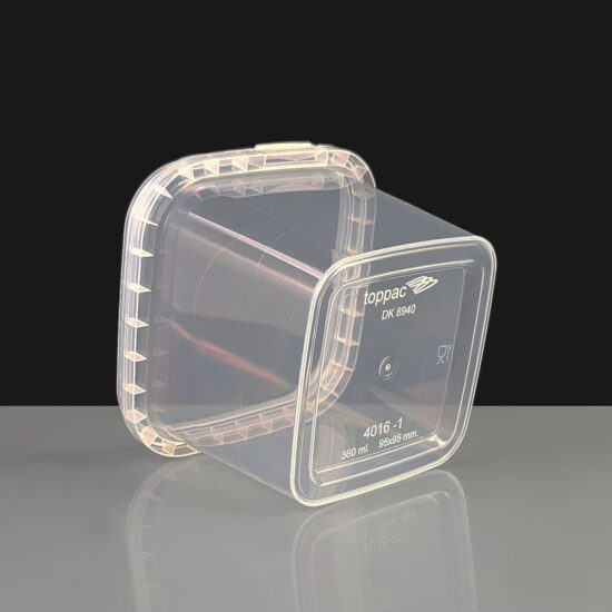 360ml Square Tamper Evident Container and Lid 360ml Square Tamper Evident Container and Lid