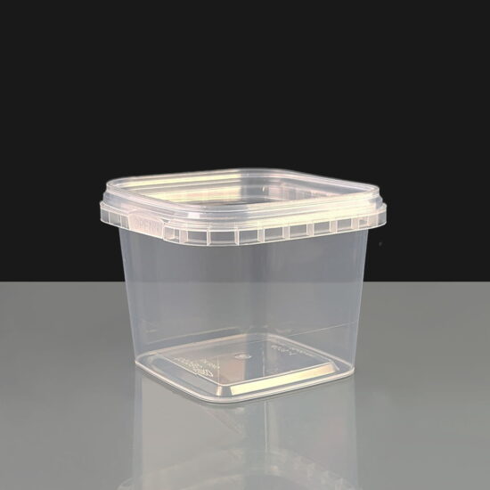360ml Square Tamper Evident Container and Lid