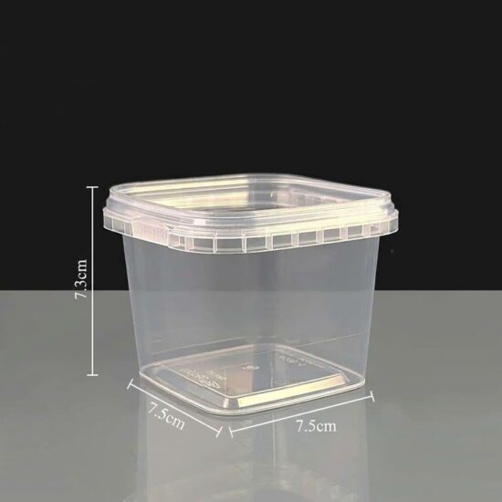 360ml Square Tamper Evident Container and Lid 360ml Square Tamper Evident Container and Lid