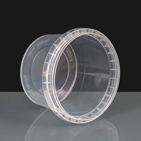 365ml Clear 97mm Diameter Tamperproof Container and Lid 365ml Clear 97mm Diameter Tamperproof Container and Lid
