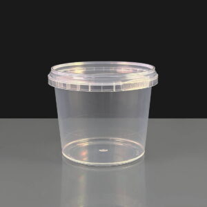 375ml round tamper evident container and lid