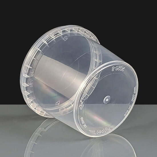 375ml Clear 97mm Diameter Tamperproof Container and Lid 375ml Clear 97mm Diameter Tamperproof Container and Lid