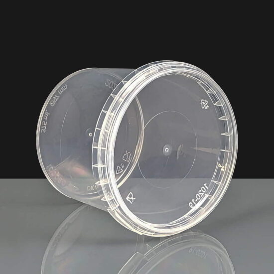375ml Clear 97mm Diameter Tamperproof Container and Lid 375ml Clear 97mm Diameter Tamperproof Container and Lid