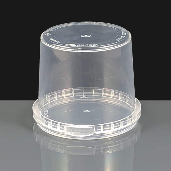 375ml Clear 97mm Diameter Tamperproof Container and Lid 375ml Clear 97mm Diameter Tamperproof Container and Lid