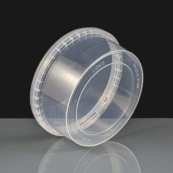 400ml Clear 122mm Diameter Tamperproof Container and Lid 400ml Clear 122mm Diameter Tamperproof Container and Lid