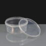 400ml Clear 122mm Diameter Tamperproof Container and Lid